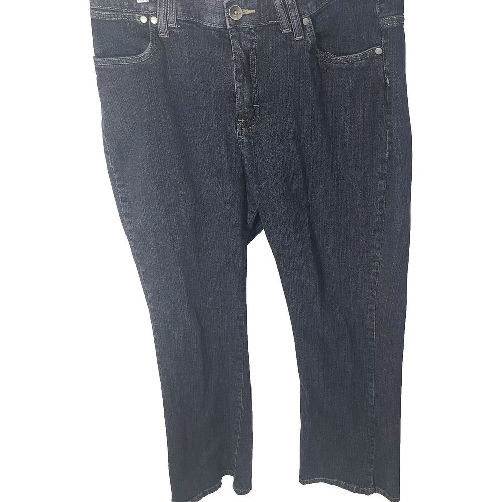 Lee Blue Cotton Straight Leg‎ Jeans Plus Size 18M